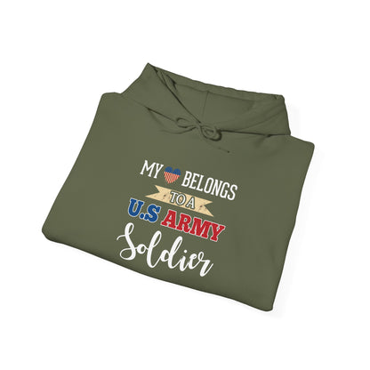 My Heart Belongs to a U.S. Army Soldier Hoodie