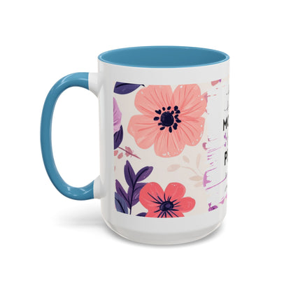 Mother Peace Floral Coffee Mug — "A quiet light, a guiding hand..." Memorial Tribute Mug