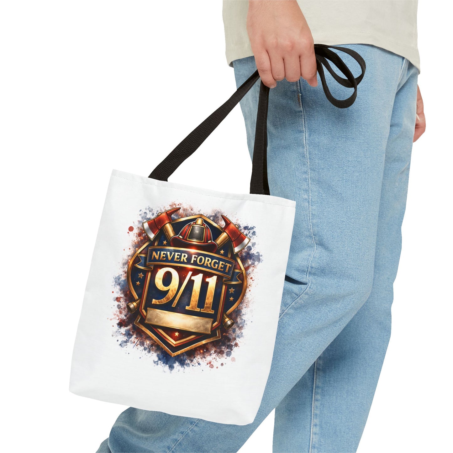 Never Forget 9/11 Memorial Tote Bag