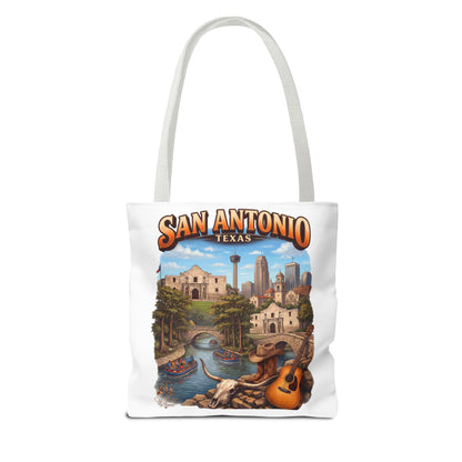 San Antonio Texas Tote Bag — Riverwalk Landmark Travel Souvenir