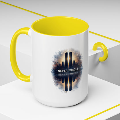 Never Forget 9/11 Memorial Accent Coffee Mug (11/15oz)