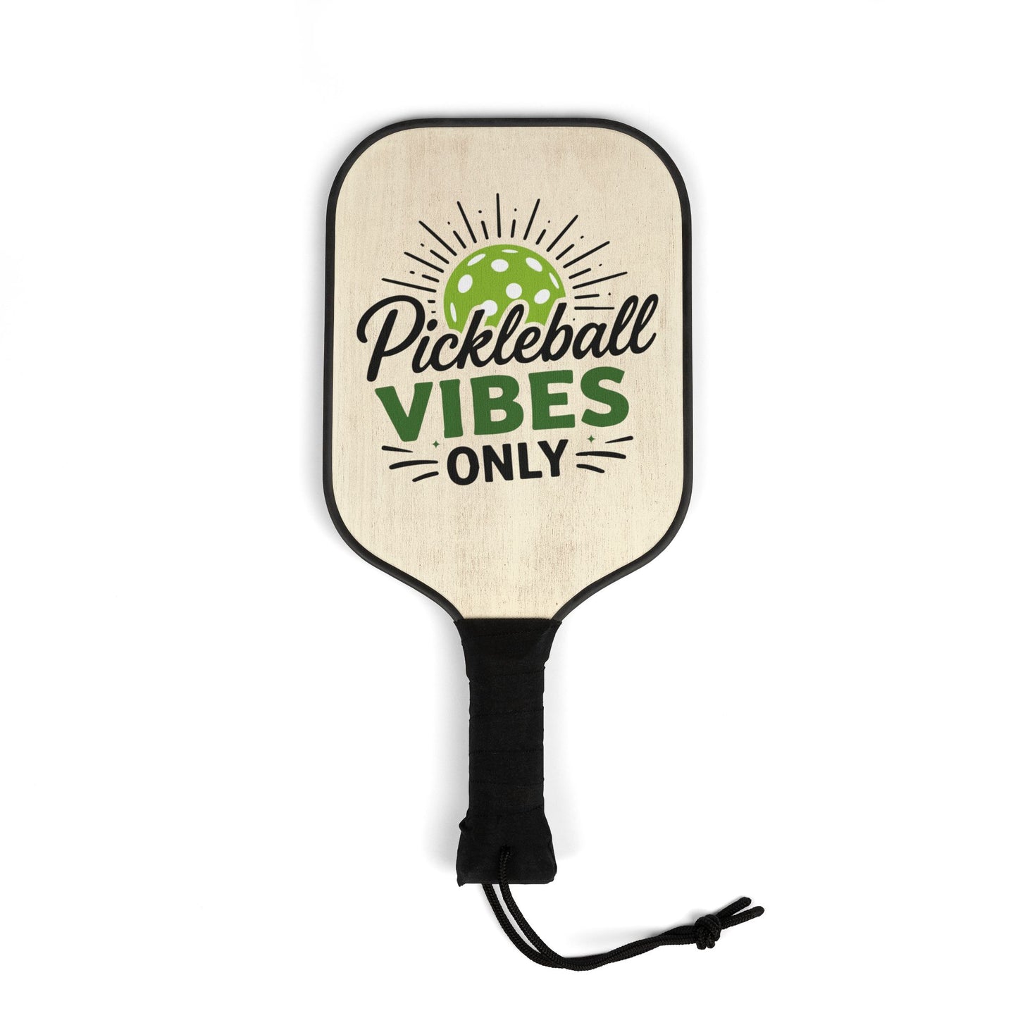 Pickleball Paddle Set — "Pickleball Vibes Only" Paddle & Balls Kit
