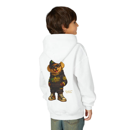 Youth Hoodie — Cool Bear 'Boss' Streetwear Design