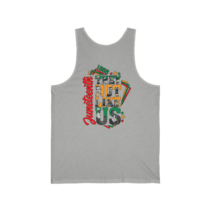 Juneteenth 'Not Like Us' Graphic Tank Top – Black History Celebration Vest