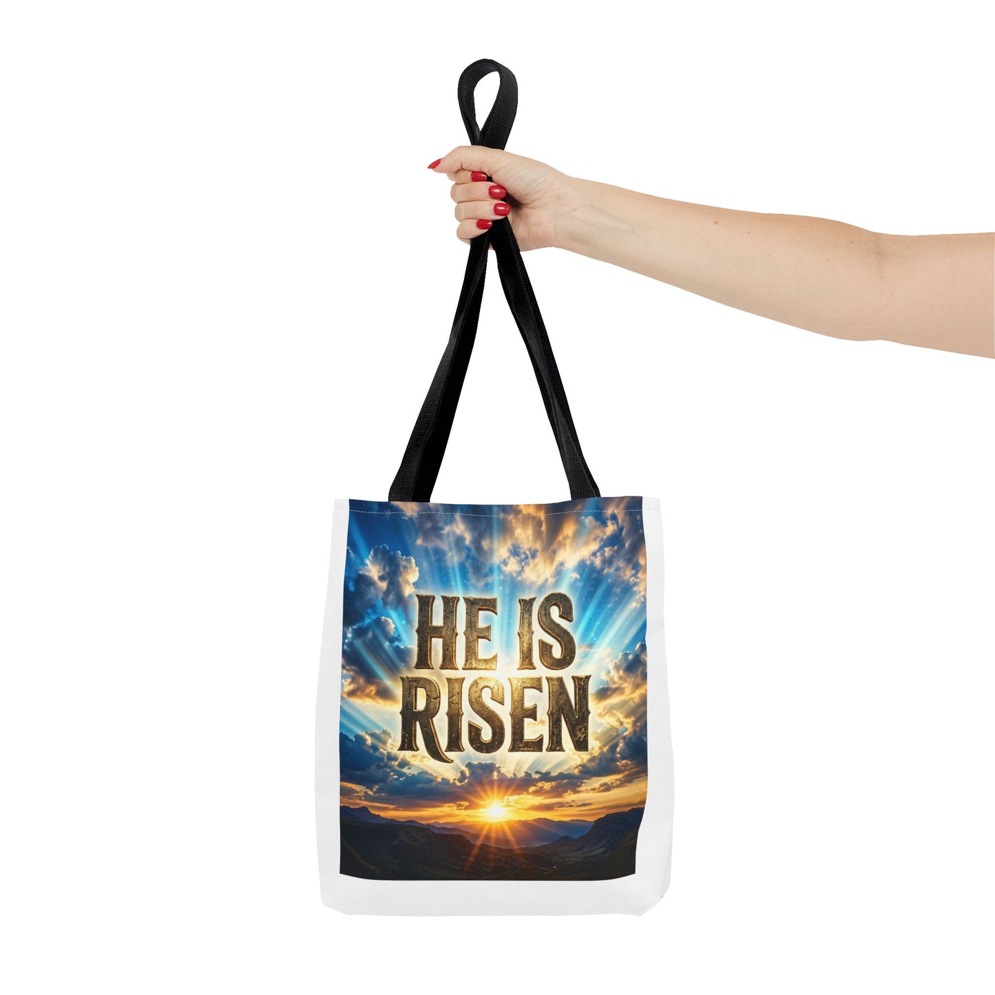 He Is Risen Sunrise Tote Bag