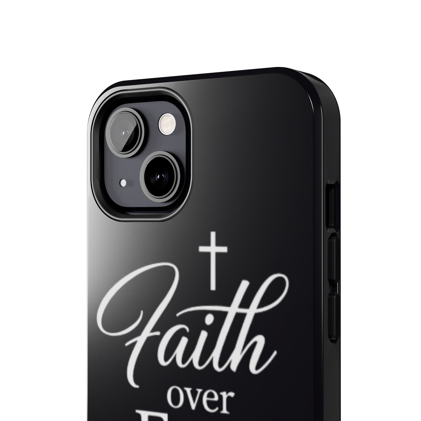 Faith Over Fear Tough Phone Case — Inspirational Christian Cross Phone Cover