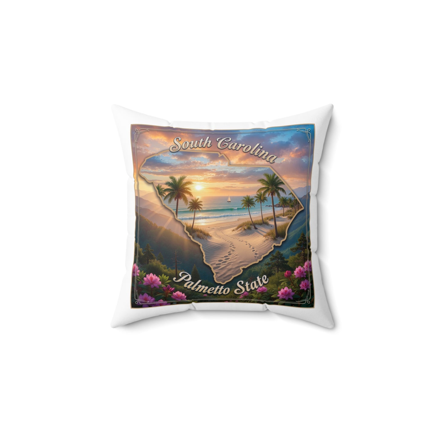 Spun Polyester Square Pillow