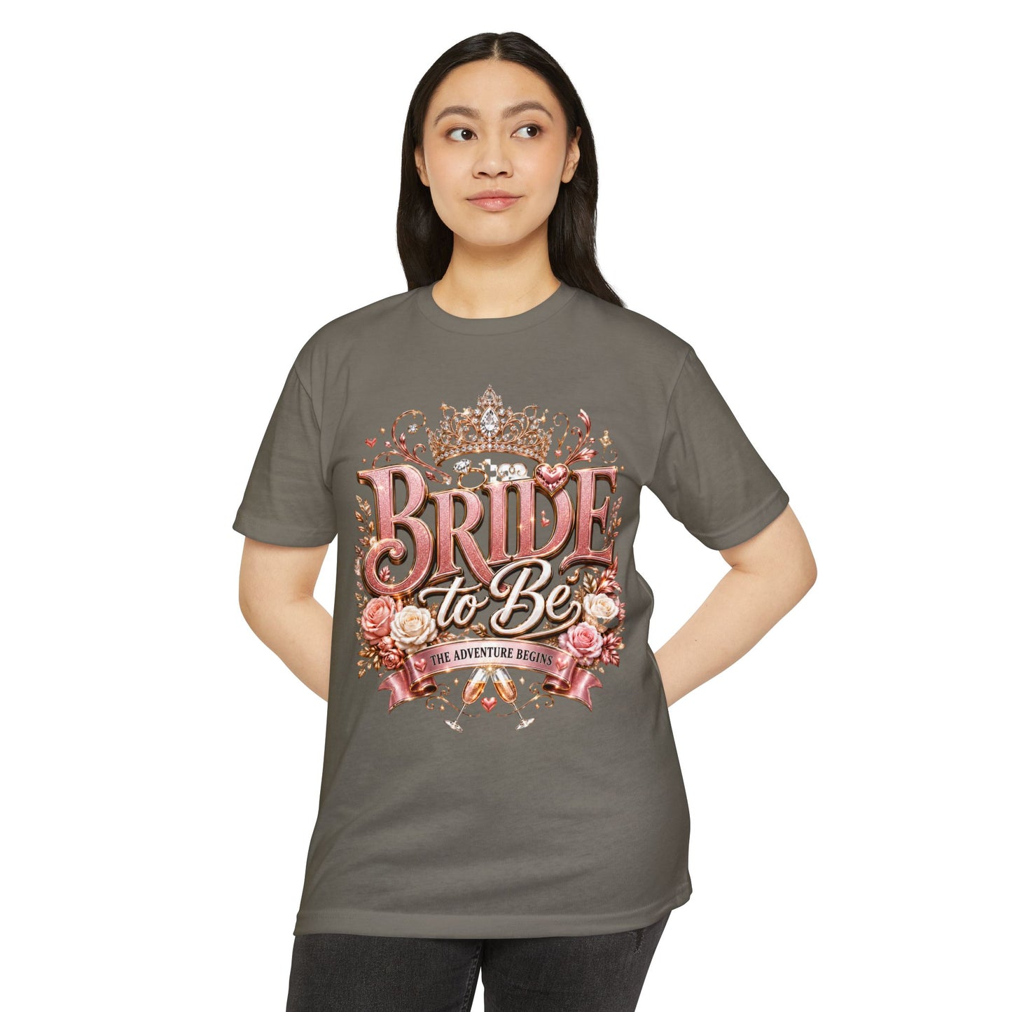 Bride to Be T-Shirt — Floral Crown Bachelorette Tee