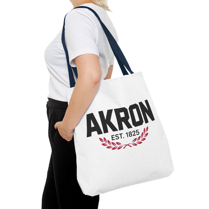 Akron Est. 1825 Tote Bag — City Pride Canvas Tote