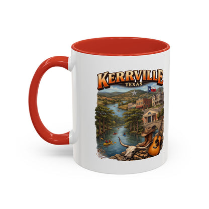 Kerrville Texas Souvenir Coffee Mug — Scenic Riverfront Design (11/15oz)