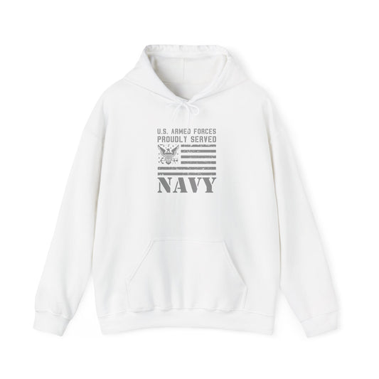 U.S. Armed Forces Proudly Served Navy  Hoodie