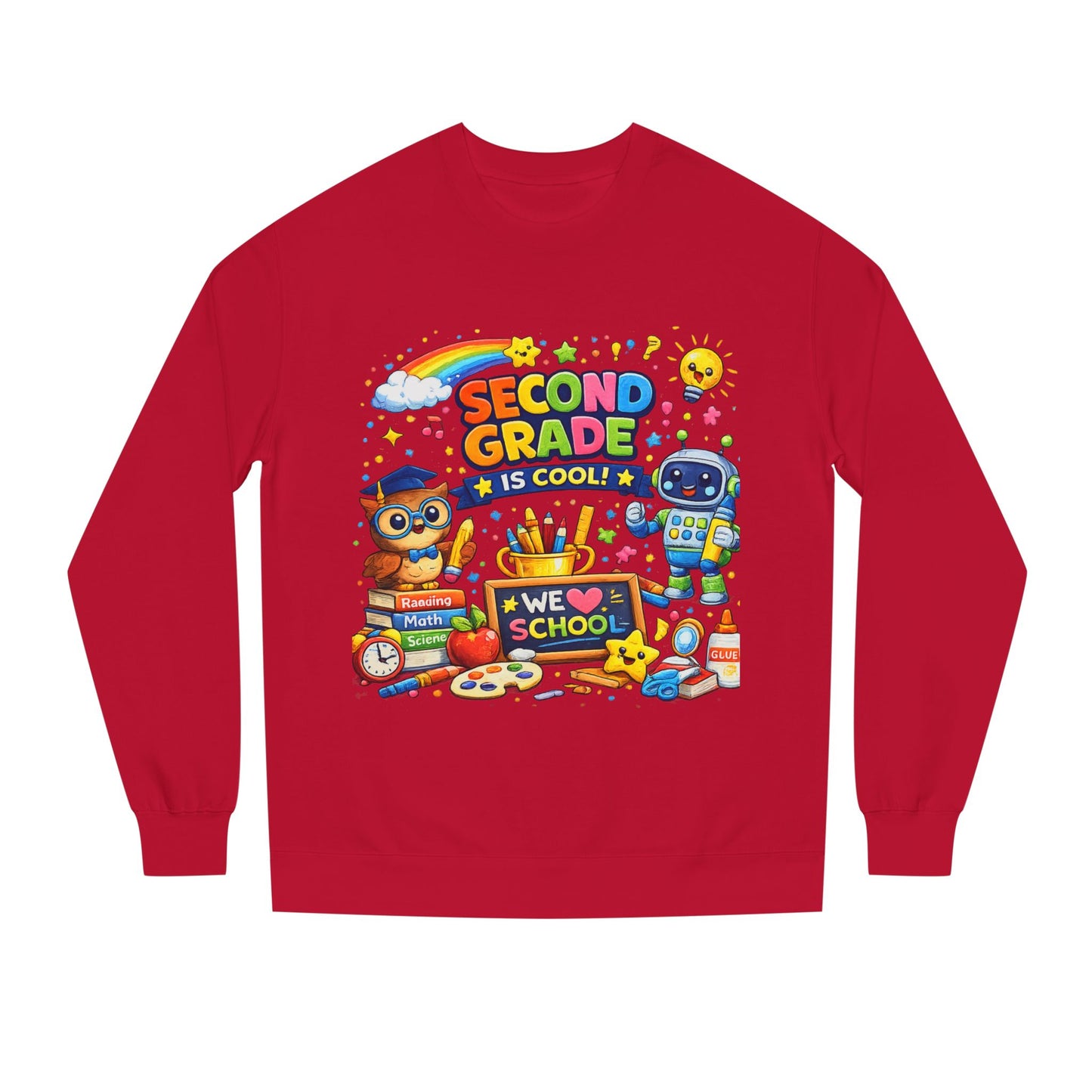 Second Grade Is Cool Sweatshirt – Cute School Kids Crewneck