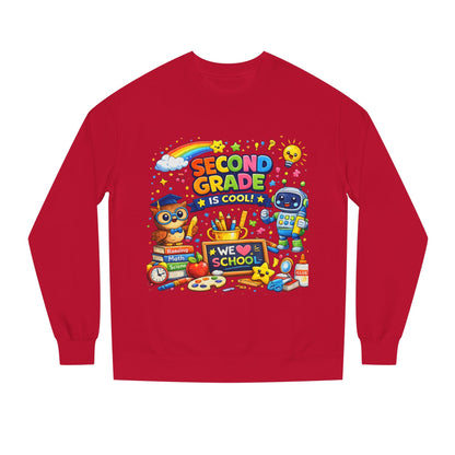 Second Grade Is Cool Sweatshirt – Cute School Kids Crewneck