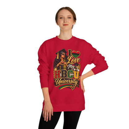 HBCU Pride Sweatshirt — "I Love My HBCU University" Alumni Crewneck
