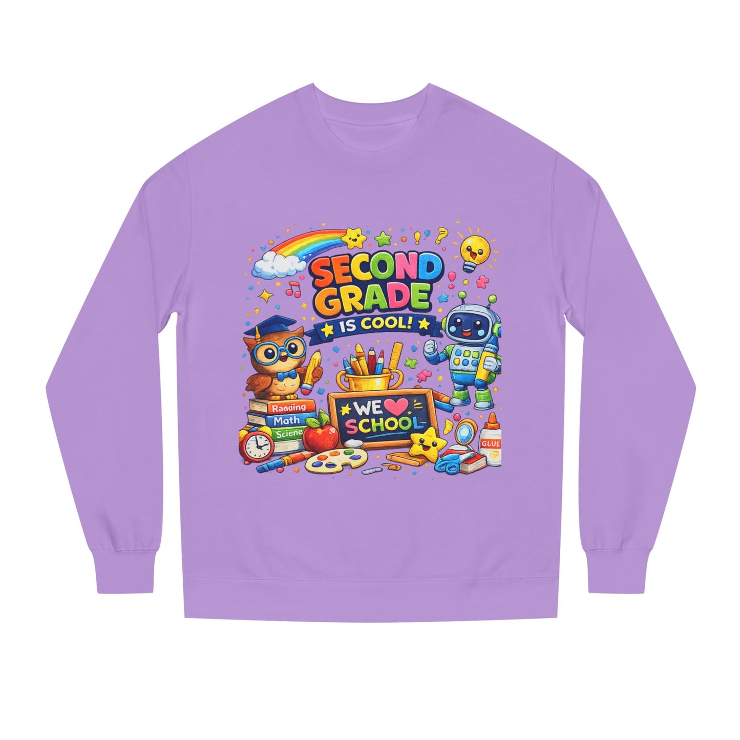 Second Grade Is Cool Sweatshirt – Cute School Kids Crewneck