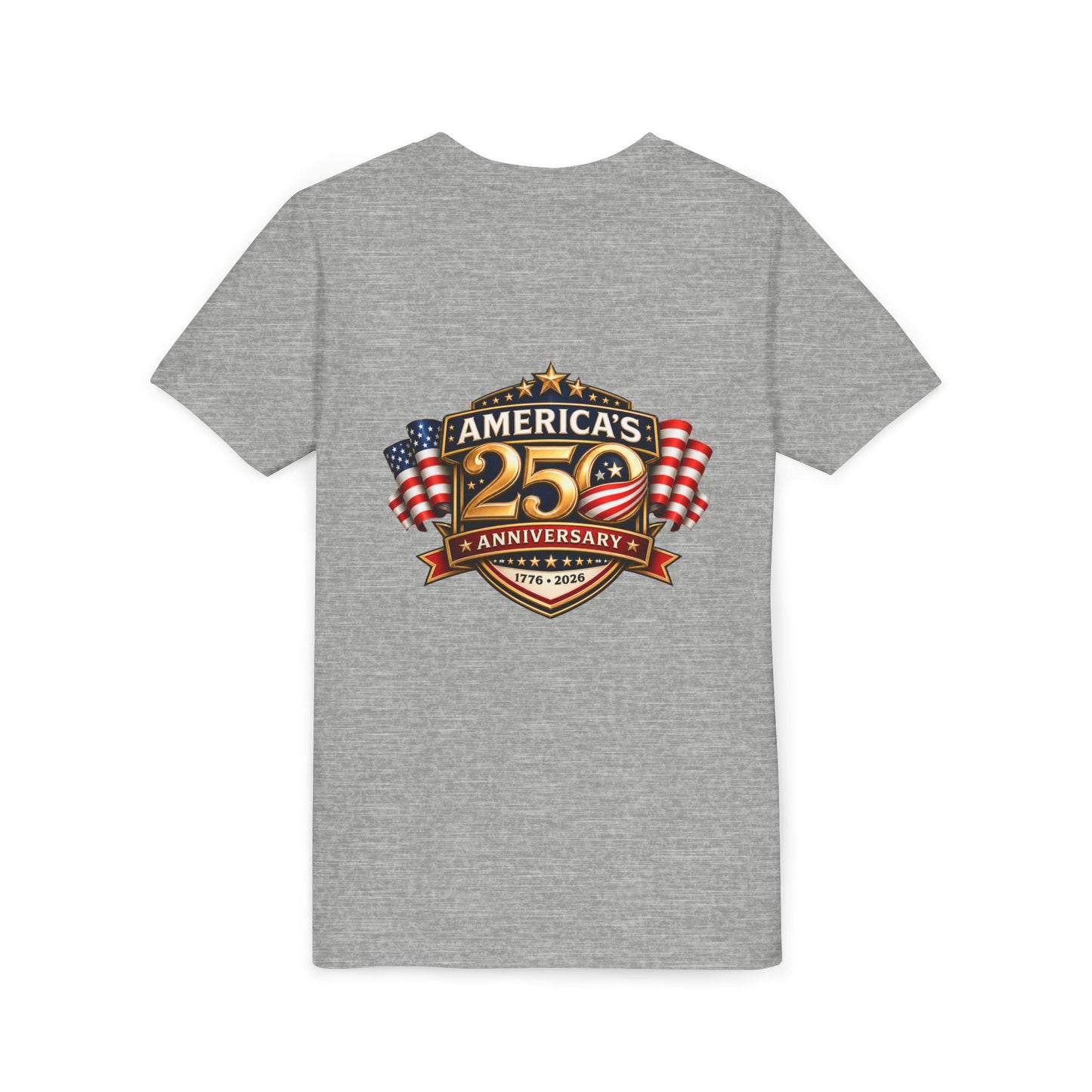 America's 250th Anniversary Youth Tee - Patriotic 1776–2026 Celebration Shirt