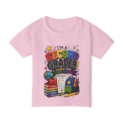 Second Grader Toddler T‑Shirt - "I'm a Second Grader" Back-to-School Cute Kids Tee