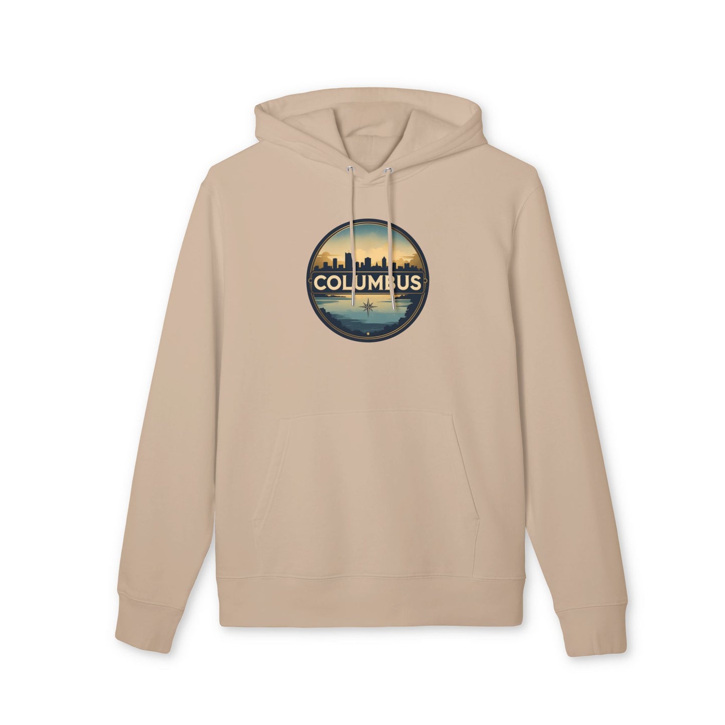 Columbus Skyline Hoodie — Retro Cityscape Sweatshirt