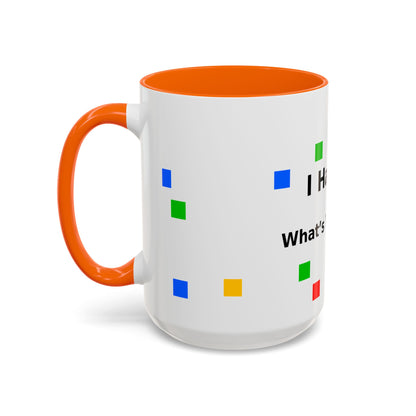 Autism Awareness Coffee Mug - "I Have Autism, What's Your Superpower?" Accent Mug