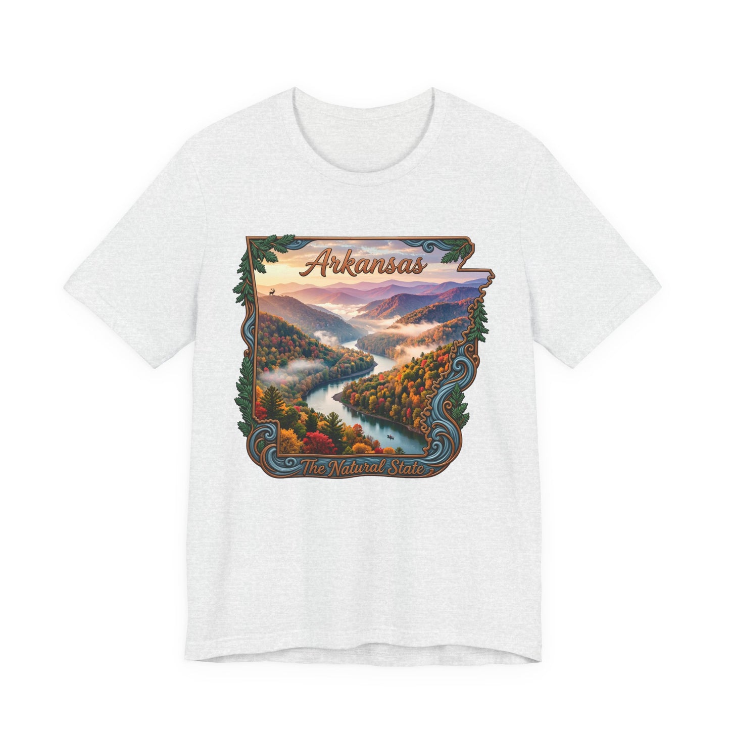 Arkansas Scenic River Tee — The Natural State Retro Landscape T-Shirt