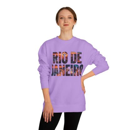 Rio de Janeiro Graphic Sweatshirt — Sunset Typography Travel Crewneck