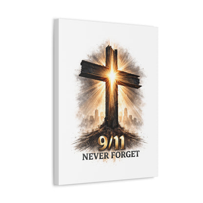9/11 Never Forget Canvas Wall Art