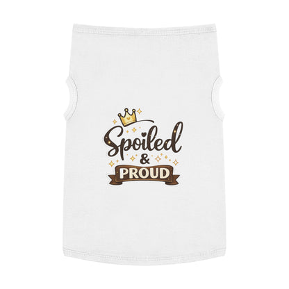 Spoiled & Proud Pet Tank Top — Cute Dog/Cat Shirt with Crown Design