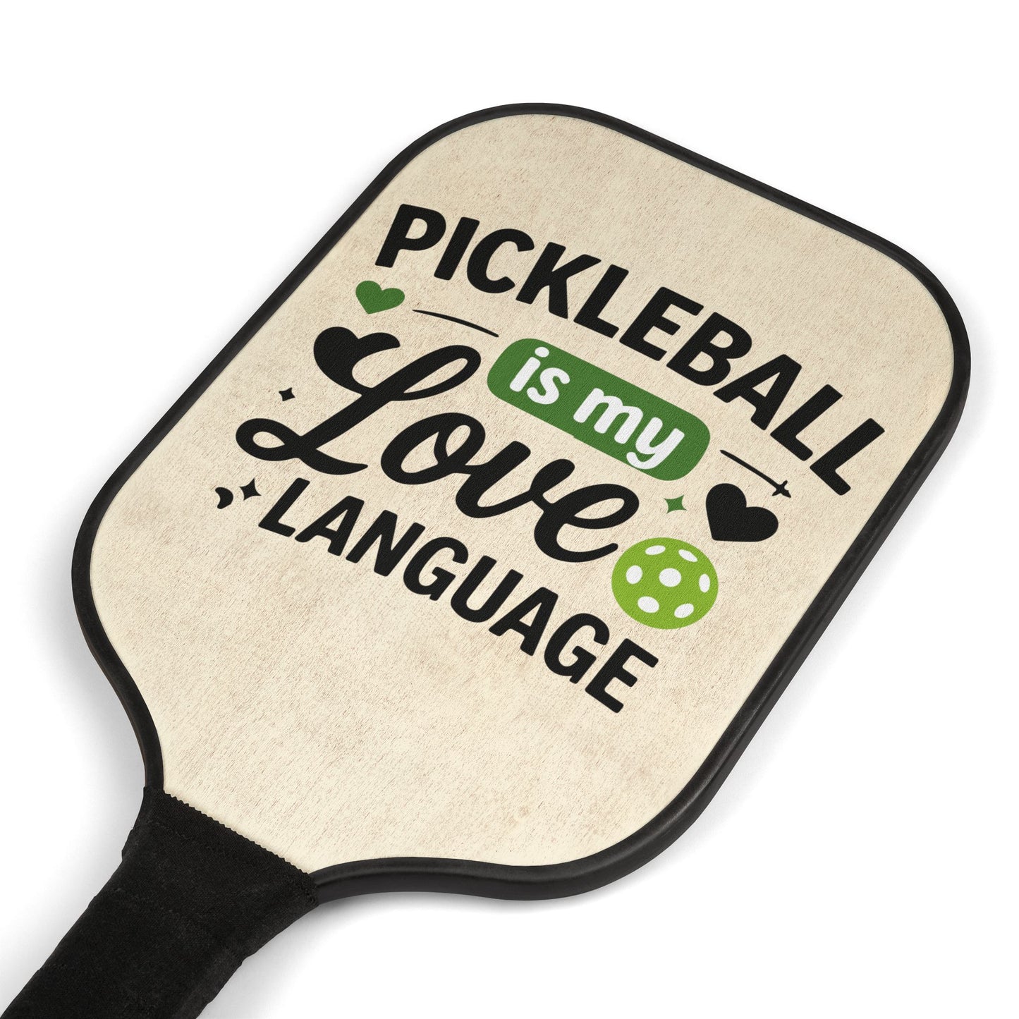 Pickleball Paddle Kit — "Pickleball Is My Love Language" Paddle Set with Balls