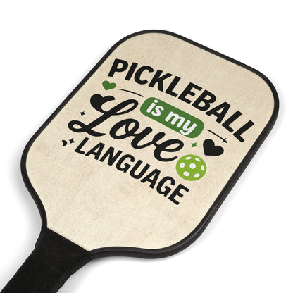 Pickleball Paddle Kit — "Pickleball Is My Love Language" Paddle Set with Balls