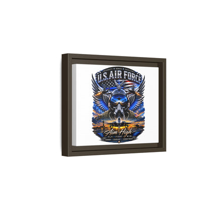 U.S. Air Force 'Aim High' Framed Canvas Print