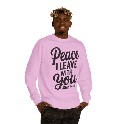 Peace I Leave With You Sweatshirt — John 14:27 Christian Crewneck