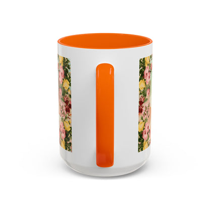 Mother’s Love Accent Coffee Mug – Floral Inspirational Gift (11/15 oz)