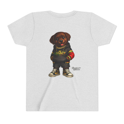 Youth Tee — Cute Rottweiler Puppy in 'Legacy' Hoodie Kids T‑Shirt