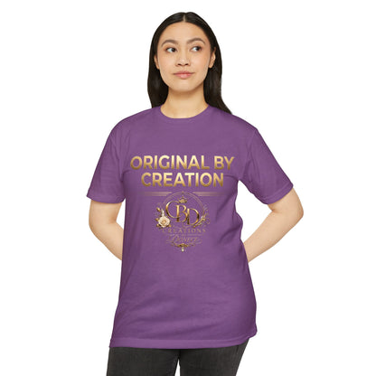 Original By Creation Logo T-Shirt — Gold Crest Designer Tee