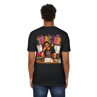 Teacher Appreciation T-Shirt — "Teach Love Inspire" Colorful Teacher Graphic Tee
