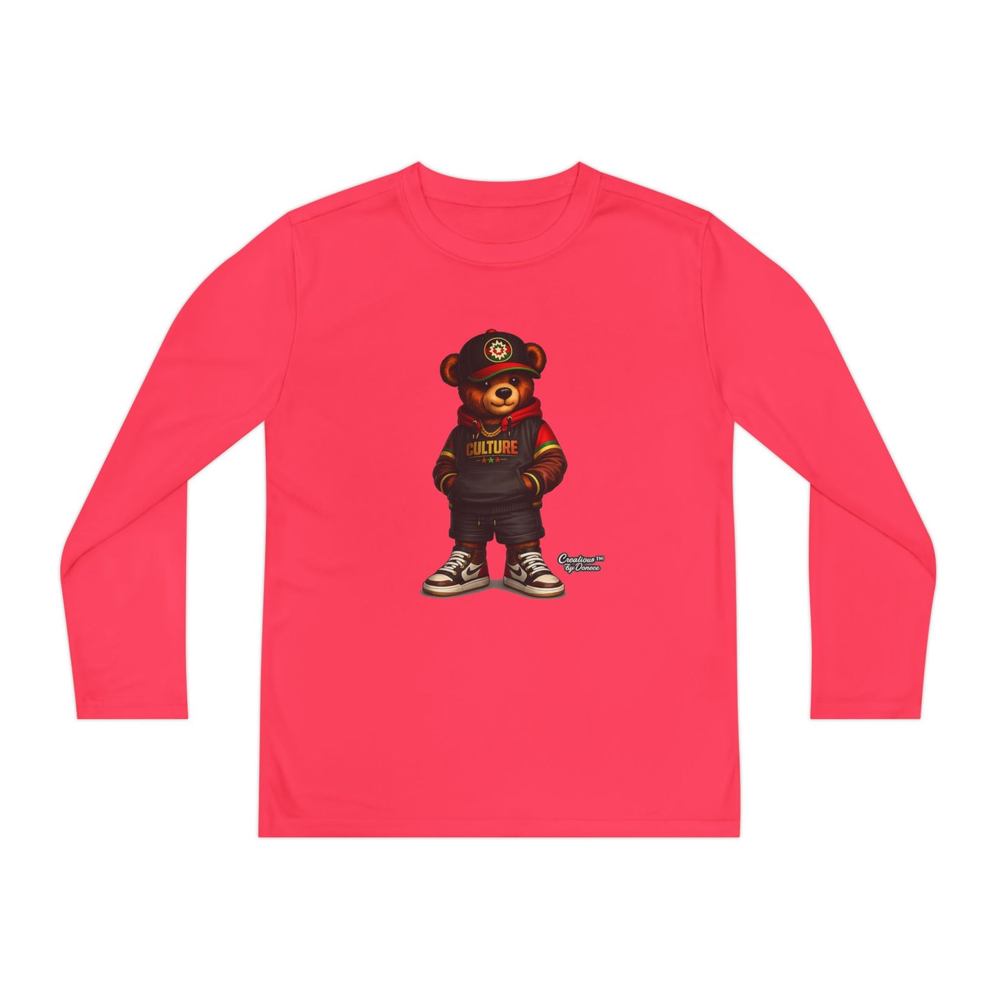 Kids Bear Graphic Long Sleeve Tee — Urban Streetwear Youth Shirt