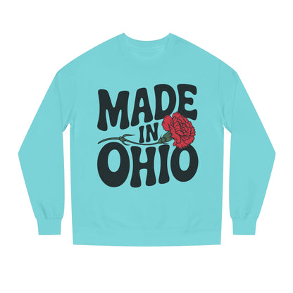 Made in Ohio Sweatshirt — Retro Floral State Pride Crewneck