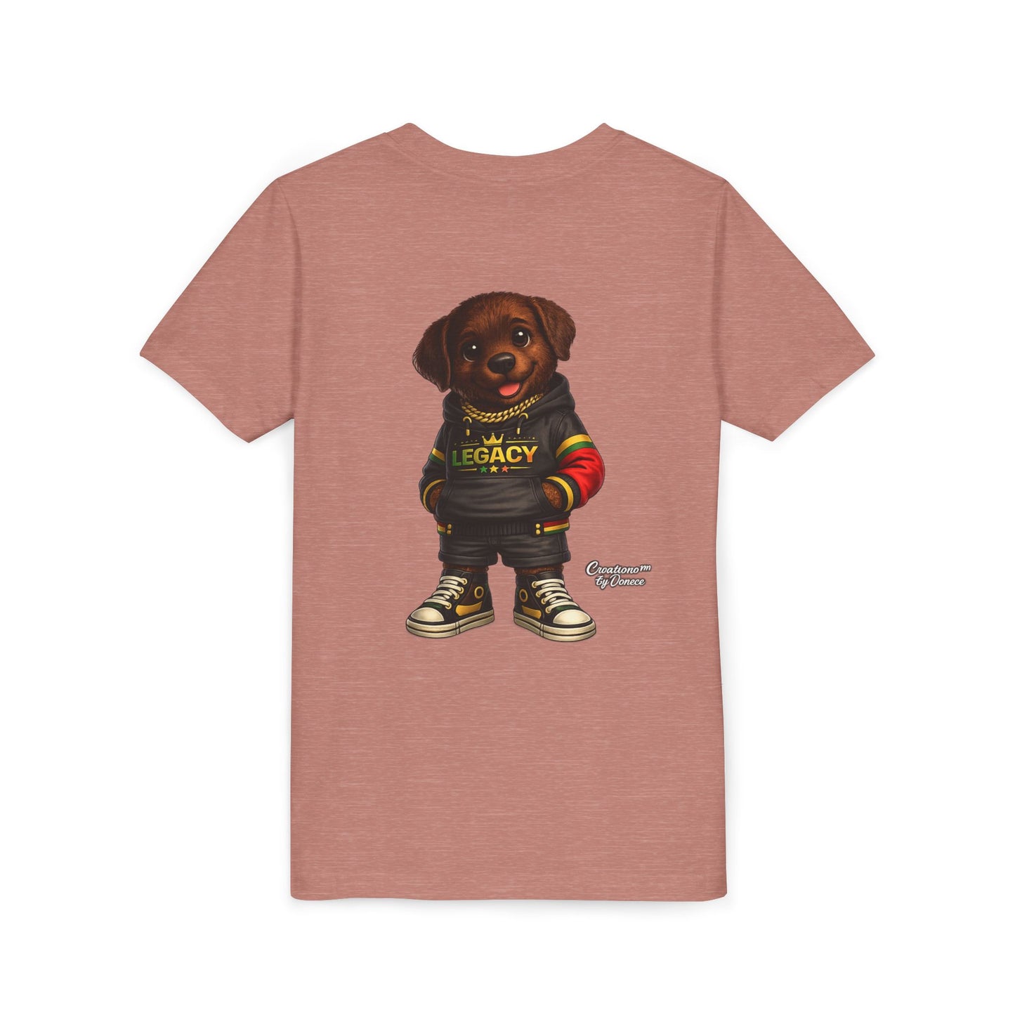 Youth Tee — Cute Rottweiler Puppy in 'Legacy' Hoodie Kids T‑Shirt