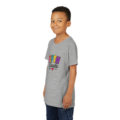 Fifth Grade Kids T‑Shirt – Colorful Back-to-School Tee with Heart