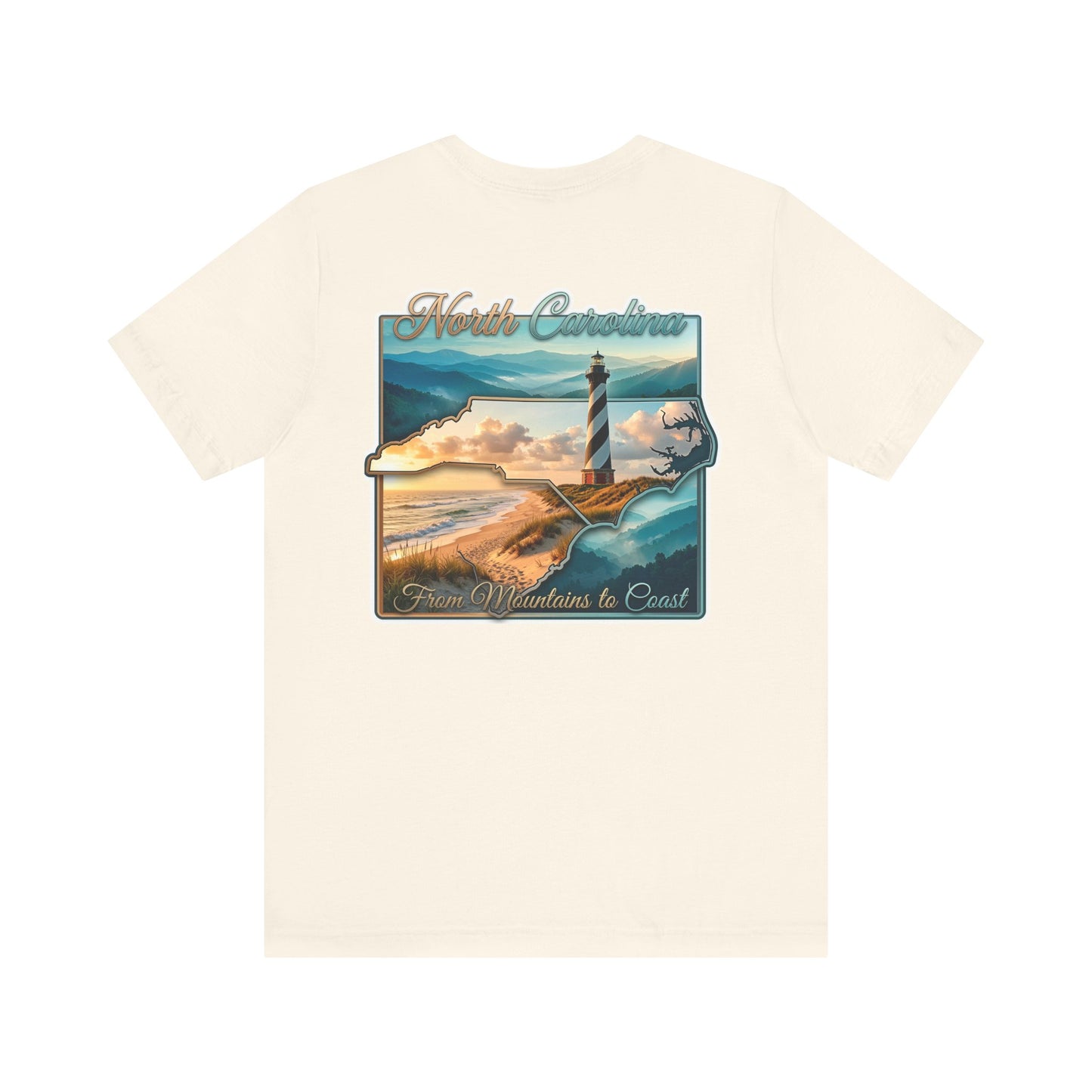 North Carolina Lighthouse Tee — From Mountains to Coast Scenic T-Shirt