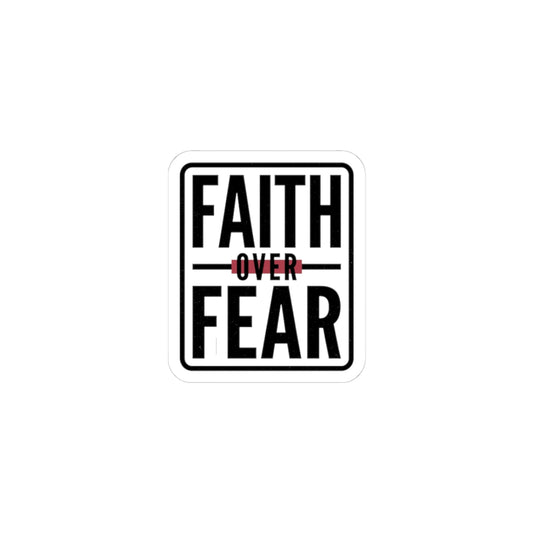 Faith Over Fear Sticker | city basketball, hometown pride