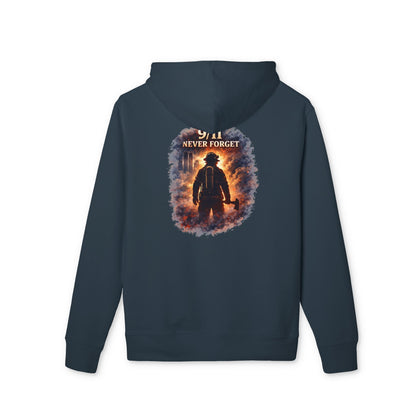 9/11 Never Forget Hoodie — Firefighter Tribute Pullover