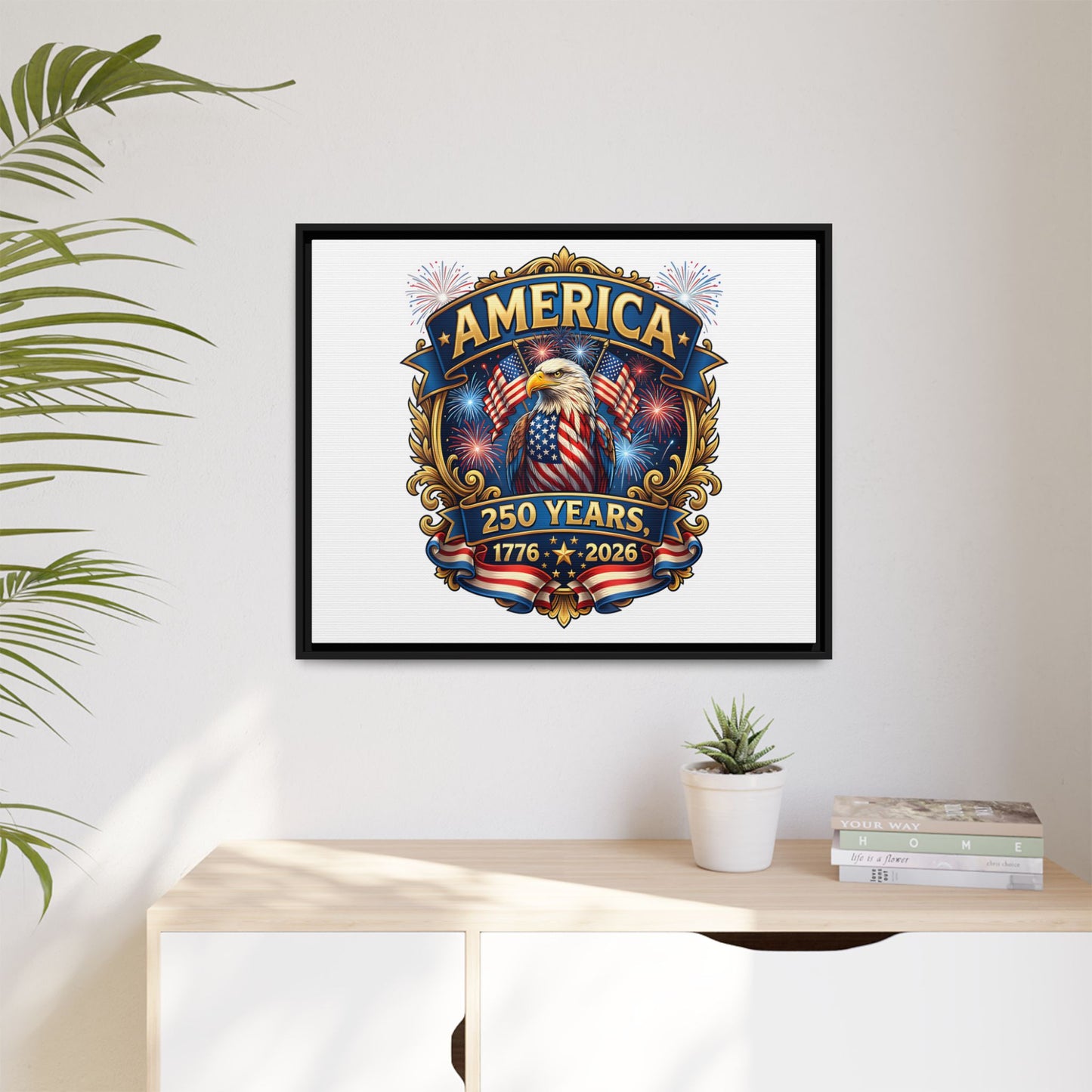 Matte Canvas, Framed (Multi-color)