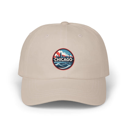 Chicago Patch Dad Cap – Vintage Skyline Embroidered Baseball Hat