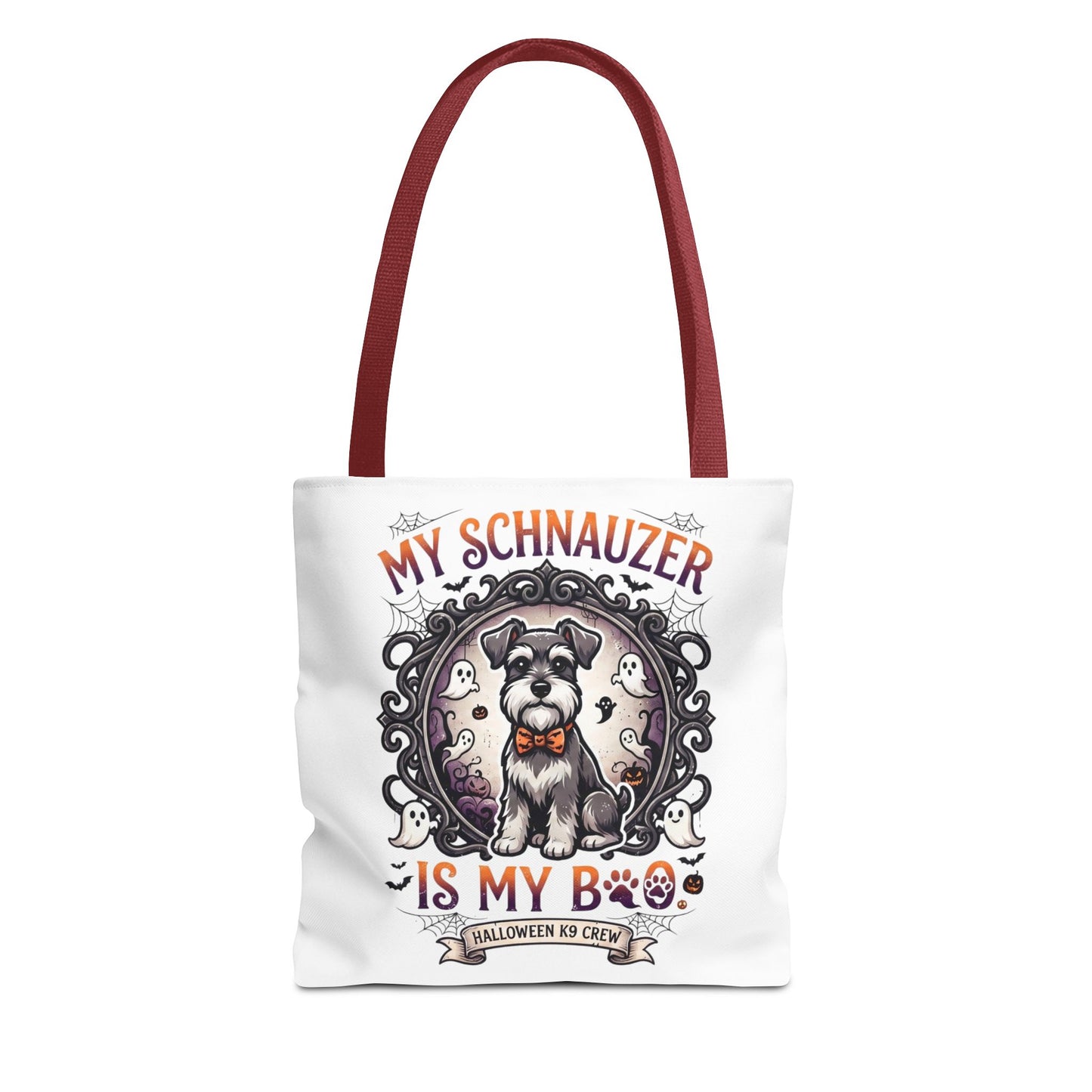 Halloween Schnauzer Tote Bag - "My Schnauzer Is My Boo" Cute Dog Halloween Gift