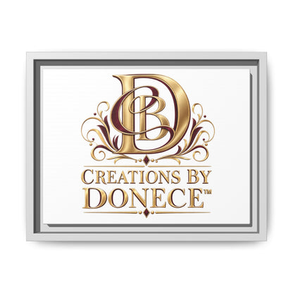 Framed Matte Canvas – Creations By Donece Logo Wall Art