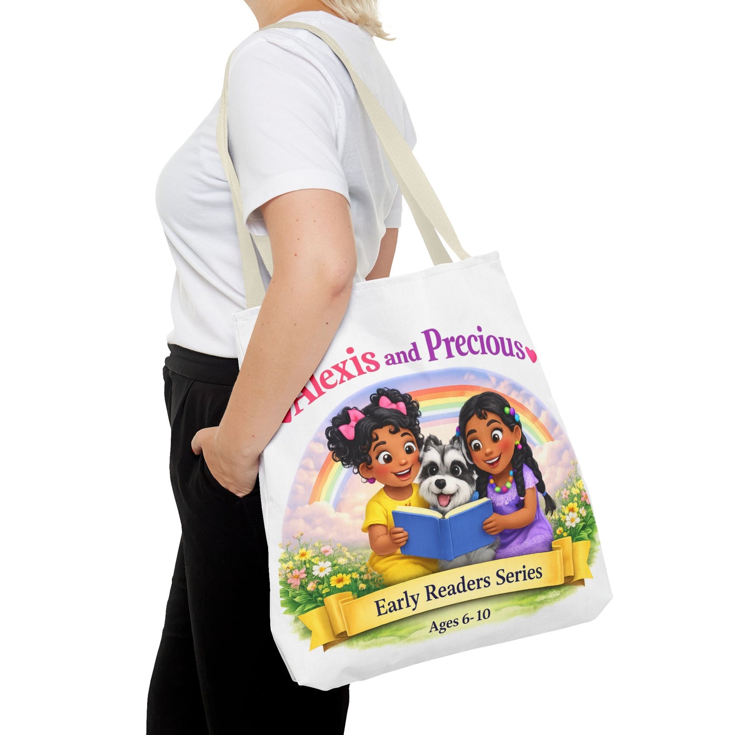 Children's Tote Bag – "Alexis and Precious" Early Readers Book Design