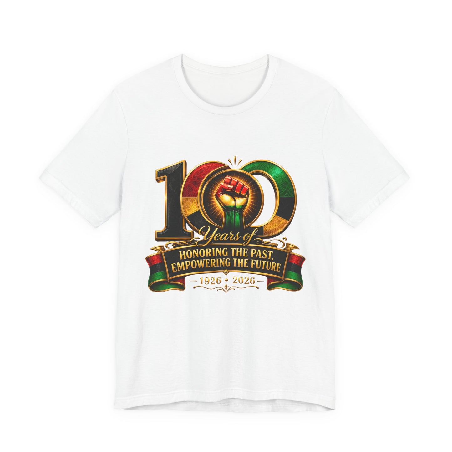 100 Years Anniversary Tee — "Honoring the Past, Empowering the Future" Centennial T-Shirt (1926–2026)