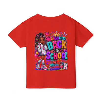 Back to School Toddler T-Shirt — Colorful "Welcome Back to School" Graphic