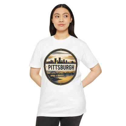 Pittsburgh Skyline T-Shirt — Vintage Cityscape Graphic Tee